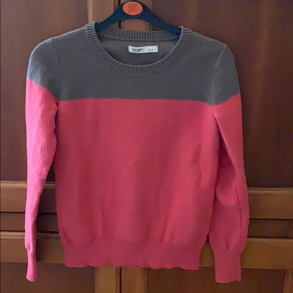 Color block sweater sz small